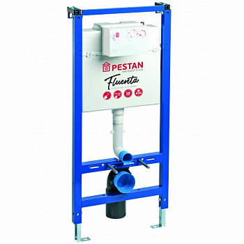 Инсталляция Pestan Fluenta SET40006356DB для унитаза со смывным бачком и Черной клавишей смыва